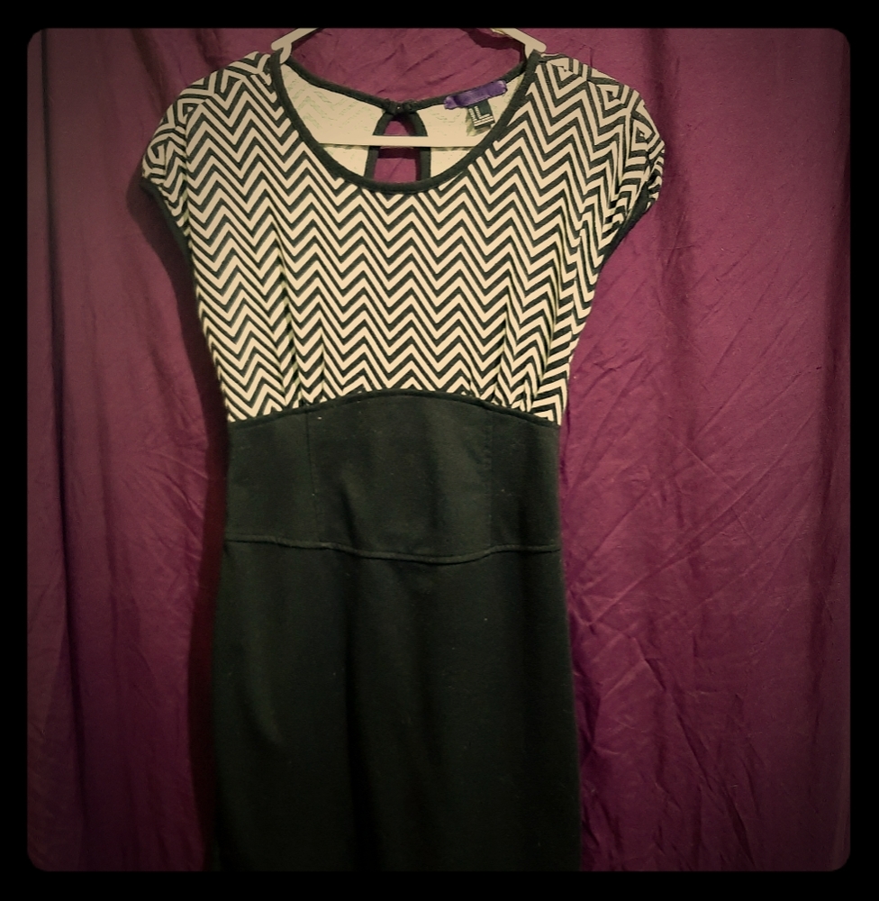 Striped form fitting forever21 size medium dress